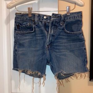 VINTAGE LONG JEAN SHORTS